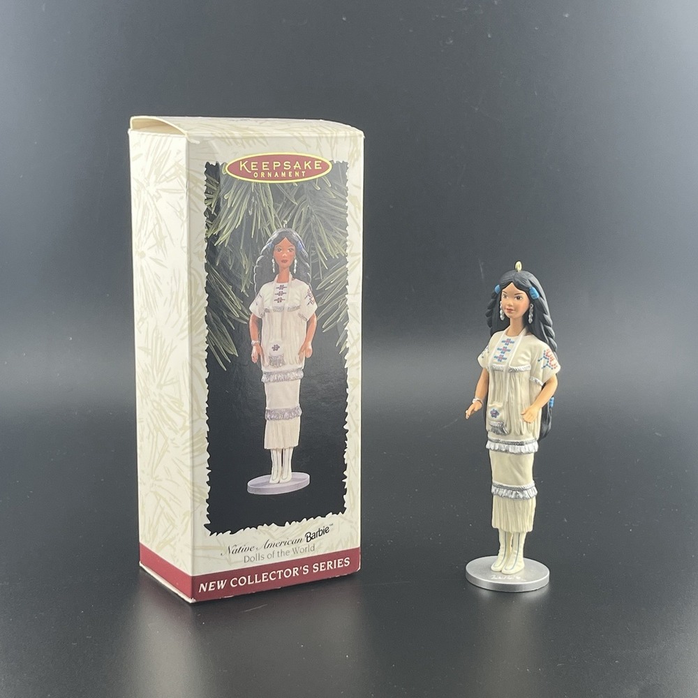 Hallmark 1996 Native American Barbie Dolls Of The World Ornament Keepsake #1